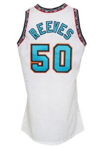 1997-98 Bryant Reeves Vancouver Grizzlies Game-Used & Autographed Home Jersey