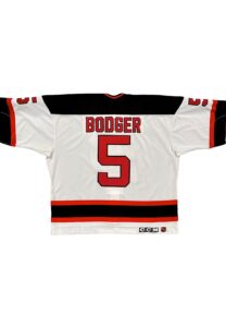 1997-98 Doug Bodger NJ Devils Playoffs Game-Used Jersey