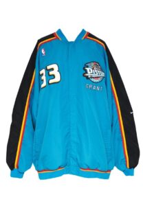 1997-98 Grant Hill Detroit Pistons Worn Warm-Up Suit