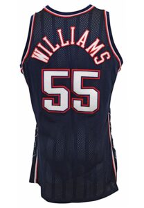 1997-98 Jayson Williams New Jersey Nets Game-Used Road Jersey