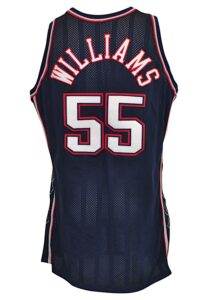 1997-98 Jayson Williams New Jersey Nets Game-Used Road Jersey 