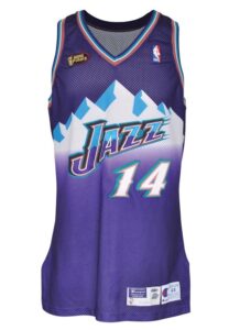 1997-98 Jeff Hornacek Utah Jazz NBA Finals Game-Used Road Jersey