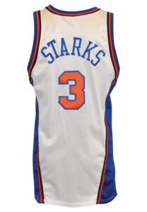 1997-98 John Starks New York Knicks Game-Used Home Jersey