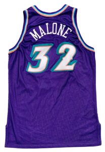 1997-98 Karl Malone Utah Jazz Game-Used Jersey