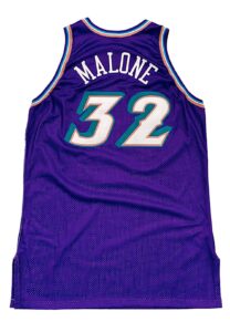 1997-98 Karl Malone Utah Jazz NBA Finals Pro Cut Jersey