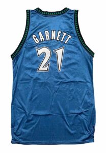 1997-98 Kevin Garnett Minnesota Timberwolves Game-Used Alternate Jersey