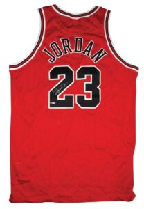 1997-98 Michael Jordan Chicago Bulls Autographed Authentic Road Jersey