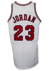 1997-98 Michael Jordan Chicago Bulls Autographed Pro-Cut Home Jersey