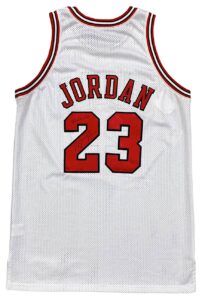 1997-98 Michael Jordan Chicago Bulls Game-Used & Signed Home Jersey