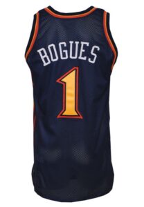 1997-98 Muggsy Bogues Golden State Warriors Game-Used Road Jersey 