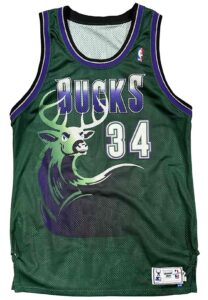 1997-98 Ray Allen Milwaukee Bucks Game-Used Jersey