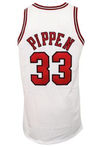 1997-98 Scottie Pippen Chicago Bulls Game-Used Home Jersey (Championship Season)