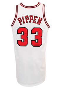 1997-98 Scottie Pippen Chicago Bulls NBA Finals Pro-Cut Home Jersey