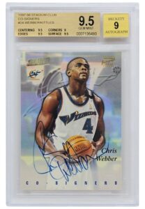 1997-98 Stadium Club Co-Signers Chris Webber & Kerry Kittles #24