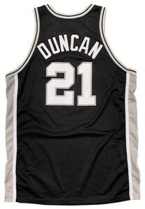 1997-98 Tim Duncan San Antonio Spurs Rookie Game-Used Road Jersey