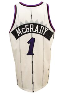 1997-98 Tracy McGrady Toronto Raptors Game-Used Home Jersey 