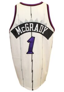 1997-98 Tracy McGrady Toronto Raptors Game-Used Home Jersey 