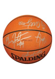 1997-98 Utah Jazz Team Autographed Basketball