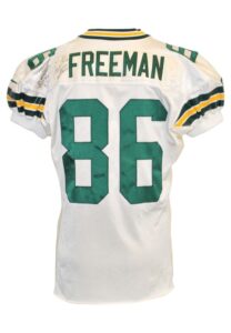 1997 Antonio Freeman Green Bay Packers Game-Used & Autographed Road Jersey