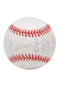 1997 Atlanta Braves Team Signed Baseball