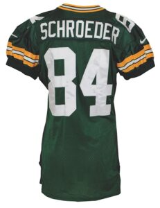 1997 Bill Schroeder Green Bay Packers Game-Used Home Jersey