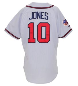 1997 Chipper Jones Atlanta Braves Game-Used Road Jersey