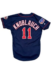 1997 Chuck Knoblauch MN Twins Game-Used Jersey