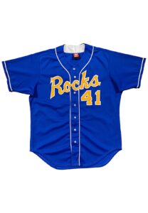 1997 Darrell Evans Wilmington Blue Rocks Manager Worn & Signed Jersey