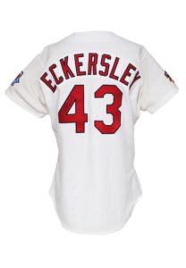 1997 Dennis Eckersley St. Louis Cardinals Game-Used & Autographed Home Jersey