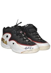 1997 Grant Hill Detroit Pistons Game-Used & Autographed Sneakers