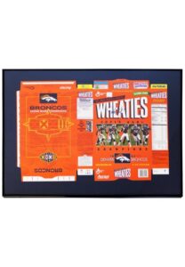 1997 John Elway Denver Broncos Single-Signed LE Framed Full Wheaties Box