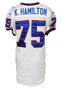 1997 Keith Hamilton New York Giants Game-Used Road Jersey