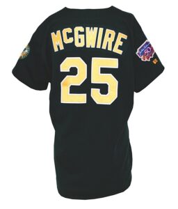 1997 Mark McGwire Oakland Athletics Game-Used Alternate Jersey