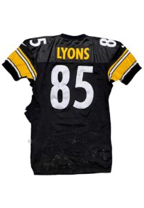 1997 Mitch Lyons Pittsburgh Steelers Game-Used Home Jersey