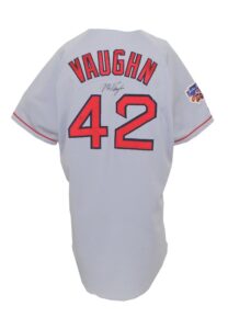 1997 Mo Vaughn Boston Red Sox Game-Used & Autographed Road Jersey