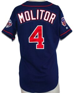 1997 Paul Molitor Minnesota Twins Game-Used Alternate Jersey