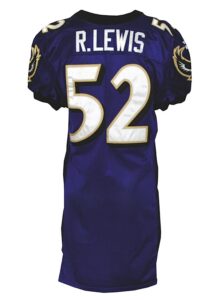 1997 Ray Lewis Baltimore Ravens Game-Used Home Jersey