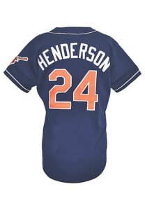 1997 Rickey Henderson San Diego Padres Game-Used Home Jersey