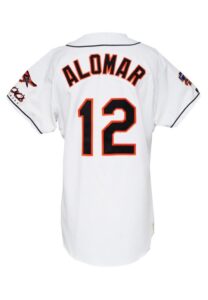 1997 Roberto Alomar Baltimore Orioles Game-Used & Autographed Home Jersey