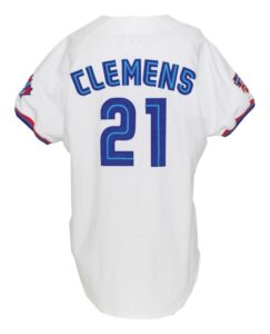 1997 Roger Clemens Toronto Blue Jays Game-Used & Autographed Home Jersey