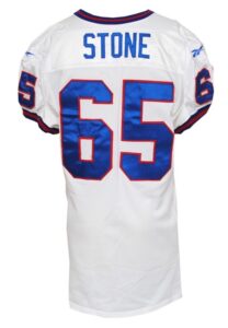 1997 Ron Stone New York Giants Game-Used Road Jersey