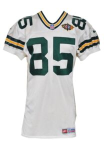 1997 Terry Mickens Green Bay Packers Game-Used Super Bowl XXXII Road Jersey