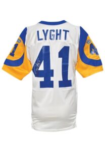 1997 Todd Lyght St. Louis Rams Game-Used & Autographed Road Jersey