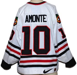 1997 Tony Amonte Chicago Blackhawks Game-Used White Air-Knit Jersey