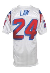 1997 Ty Law New England Patriots Game-Used Road Jersey