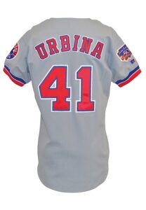 1997 Ugueth Urbina Montreal Expos Game-Used Road Jersey