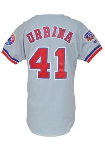 1997 Ugueth Urbina Montreal Expos Game-Used Road Jersey