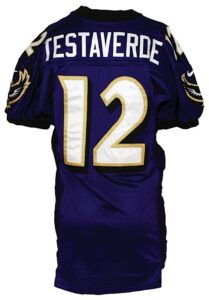 1997 Vinny Testaverde Baltimore Ravens Game-Used Home Jersey