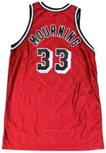 1998-1999 Alonzo Mourning Miami Heat Game-Used Road Alternate Jersey