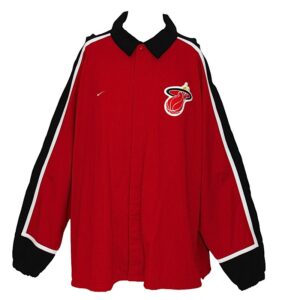 1998-1999 Jamal Mashburn Miami Heat Worn Road Warm-Up Jacket & Pants